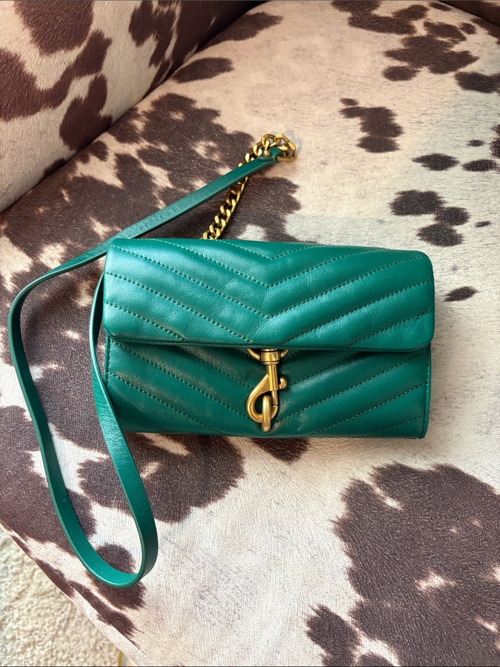 Rebecca Minkoff Edie Wallet on chain Quilted Chain Strap